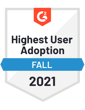 highest user adoption fall 2021